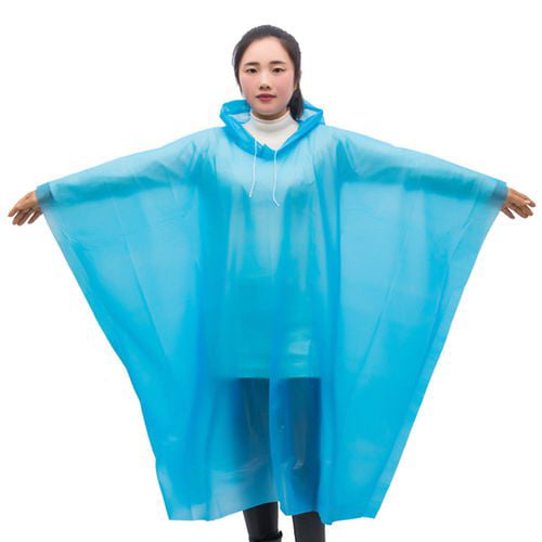 Rain Poncho Family Pack Emergency Ponchos for Kids Adult Men Women Teens Children Premium Quality 50/% Thicker Disposable Raincoat with Drawstring Hood Waterproof Camping Hiking Sports Outdoor Events